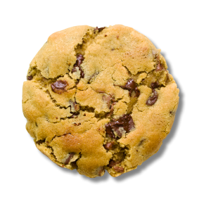 Classic chocolate cookie with melted chocolate chunks