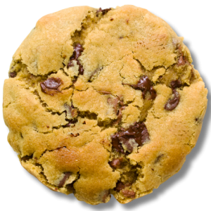 Classic chocolate cookie with melted chocolate chunks