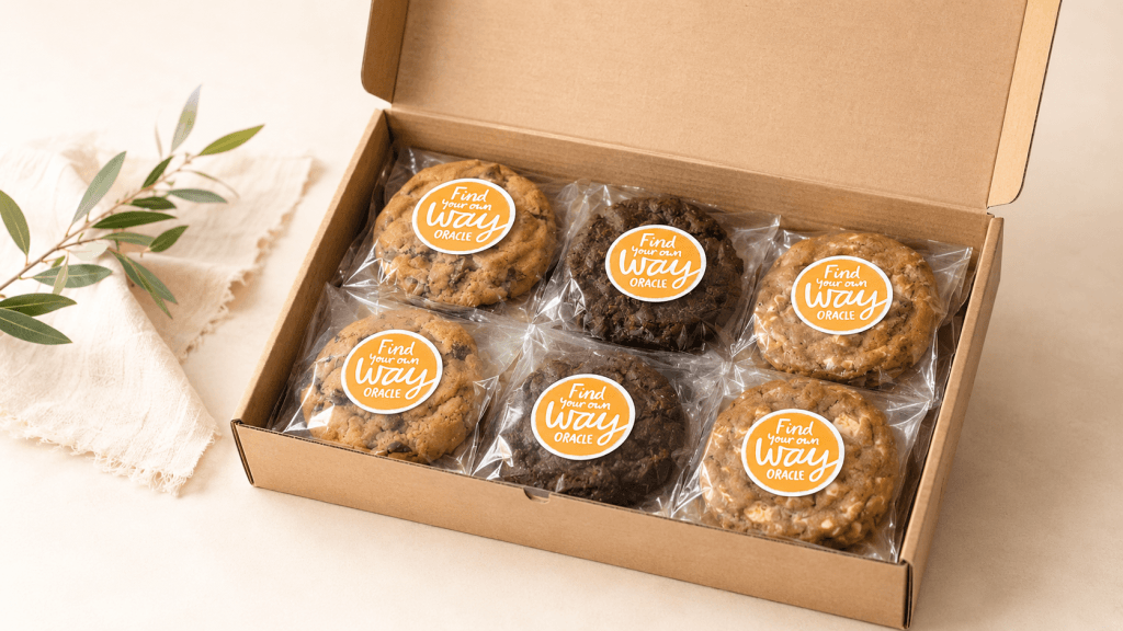 Branded Cookies for corporate office product launches, press nights and gifting