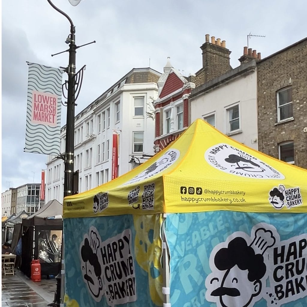 Happy Crumb Bakery cookies near Waterloo at Lower Marsh Market