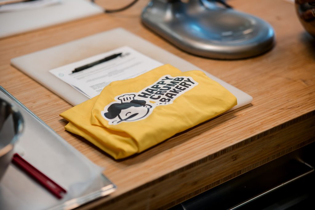 Cookie Lab at Happy Crumb Bakery preparing for guests